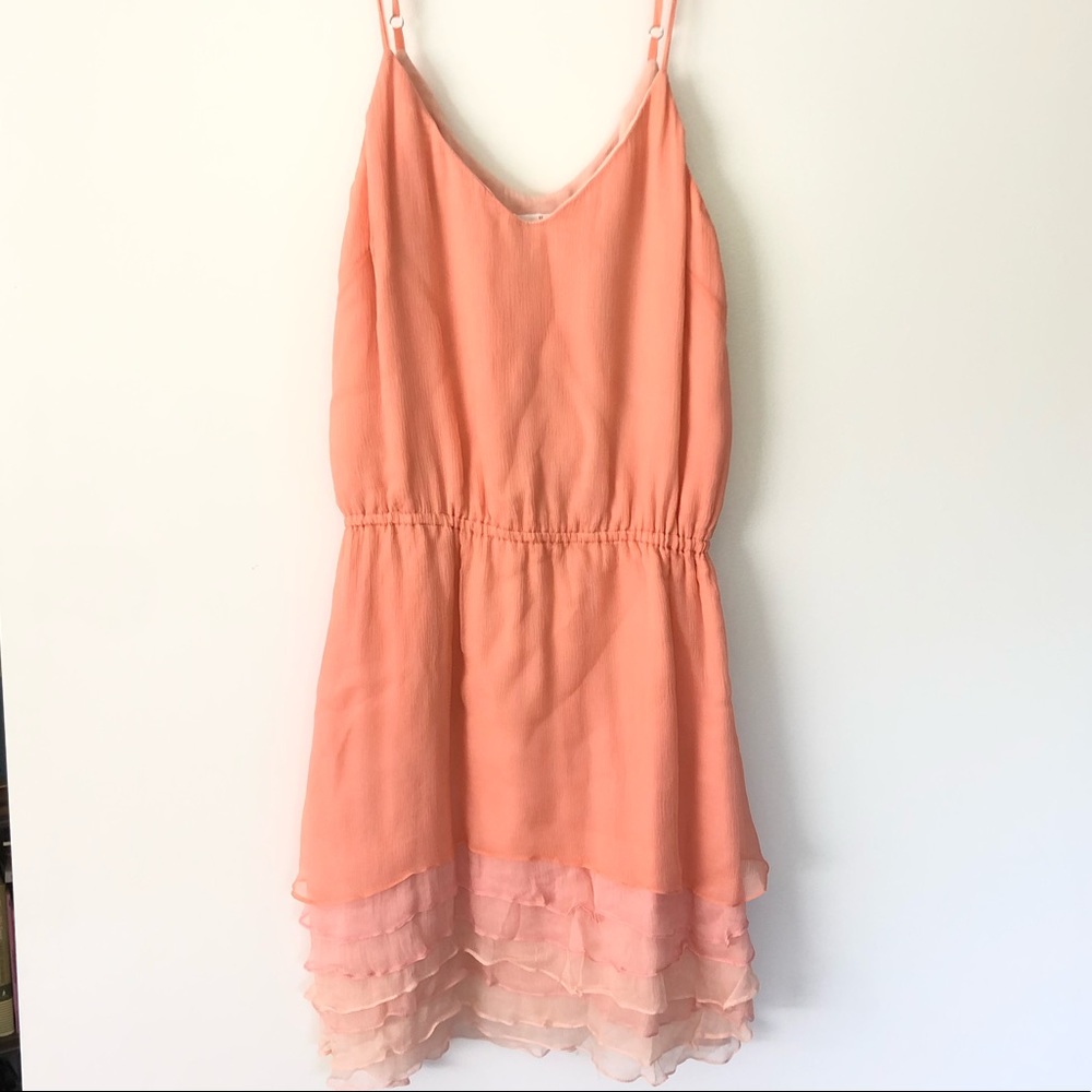 Coral ombré party dress